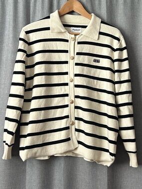 Ellandemm Black Striped Button Up Shirt